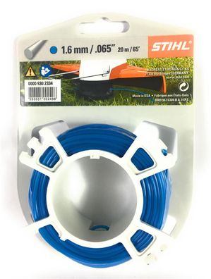 Stihl Mähfaden Trimmerfaden Rasentrimmer Freischneider Rund 1,6 mm x 19 m