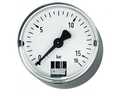 Schneider Manometer Standard, waagerecht, Messbere Anschluß: 1/4"