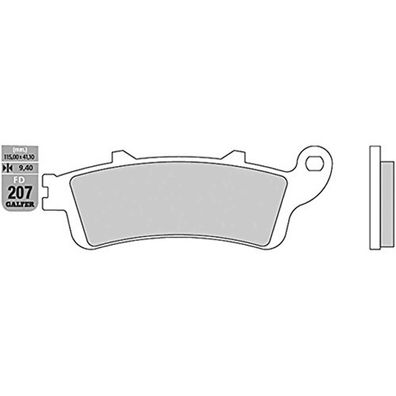 GALFER Bremsbelag "FD207" Satz G1050, Organisch Scooter