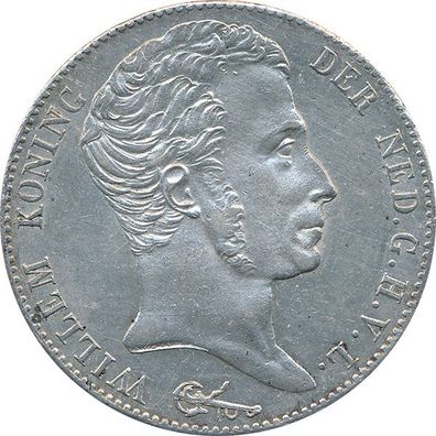 Niederlande 3 Gulden 1831 WillemSilber - Top-Qualität*