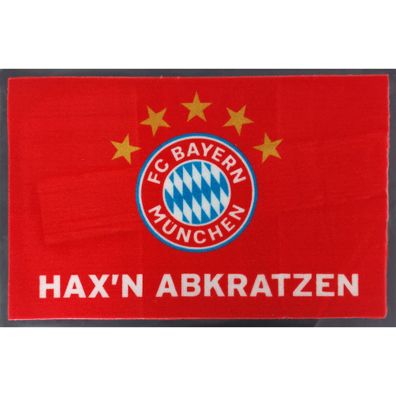 FC Bayern München Fußmatte Hax'n abkratz'n! 60x40 Schmutzfangmatte Fußabtreter