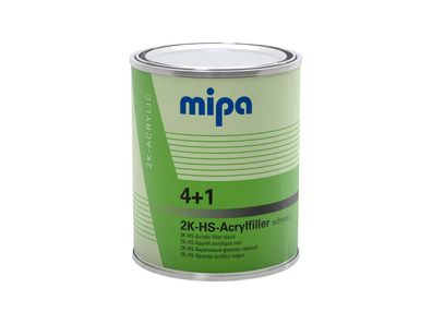 MIPA Grundierfiller "4 + 1 Acrylfiller HS" 1 l Dose, schwarz