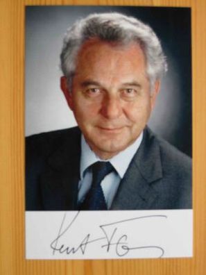 Bayern Staatsminister CSU Prof. Dr. Kurt Faltlhauser - handsigniertes Autogramm!!!