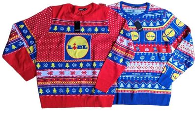 Lidl Herren Weihnachtspullover Fan Pullover Weihnachten Christmas Sweater Pulli M-XL