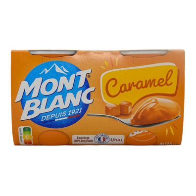 Mont Blanc Creme Caramel: Verführerisches Karamell-Dessert – 4 x 125 g