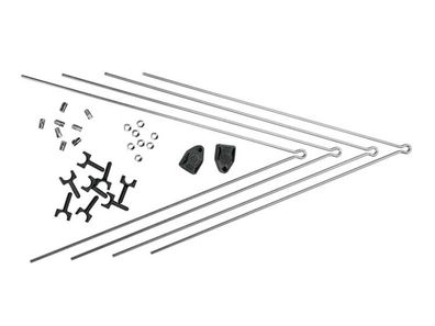 V-Strebenpaar SKS SECU Chromopl. VR+HR für Kunststoffbleche 10184