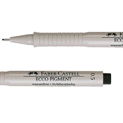 FABER-CASTELL Pigmentliner ECCO Pigment 0,5 mm, schwarz