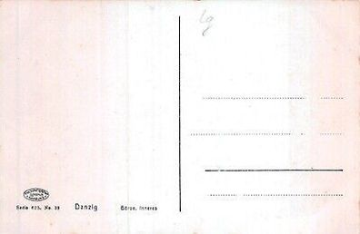 Danzig Börse Inneres Postkarte AK