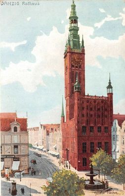 Danzig Rathaus Feldpostkarte AK 1916