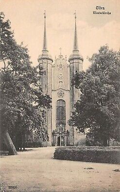 Oliva Danzig Klosterkirche Postkarte