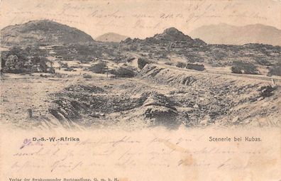 DSWA Deutsch-Südwest-Afrika AK gel. Feldpost Herero-Aufstand Swakopmund 1905