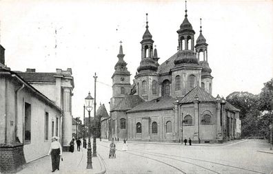 AK Posen Dom Strassenansicht 1916