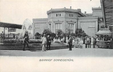 Bahnhof Schneidemühl Feldpostkarte