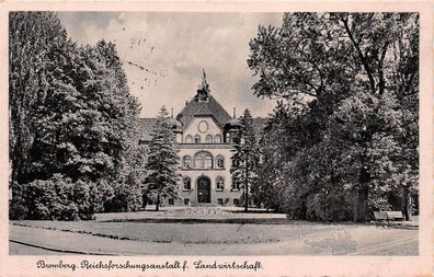 Bromberg (Bydgoszcz) Reichsforschungsanstalt f. Landwirtschaft Postkarte AK 1941