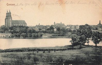 Gnesen (Gniezno) Posen Postkarte 1914