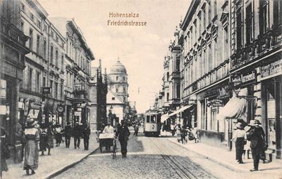 Hohensalza (Inowroclaw) Friedrichstrasse Straßenbahn Postkarte AK