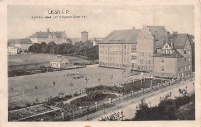 Lissa in Posen Lehrer und Lehrerinnen - Seminar Postkarte 1916