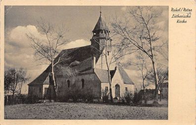 Nakel/Netze (Naklo nad Notecia) Lutherische Kirche Posen Westpreußen AK