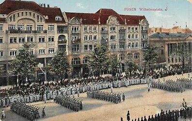 Posen Wilhelmsplatz Postkarte 1915