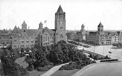 Posen Königliches Schloß Oberpostdirektion Landschaft AK 1916