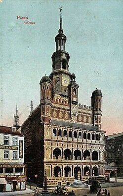 Rathaus in Posen Postkarte AK 1916