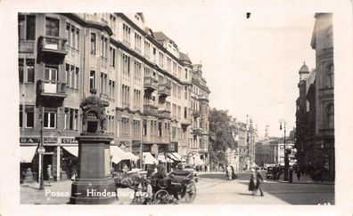 Posen Hindenburgstr. Postkarte AK