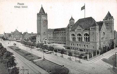 Posen Königl. Schloß Postkarte AK