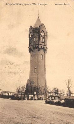 Truppenübungsplatz Warthelager Wasserturm Feldpostkarte AK