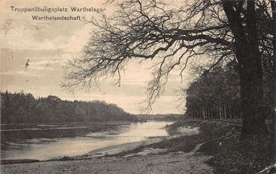 Truppenübungsplatz Warthelager Warthelandschaft Feldpostkarte AK 1915