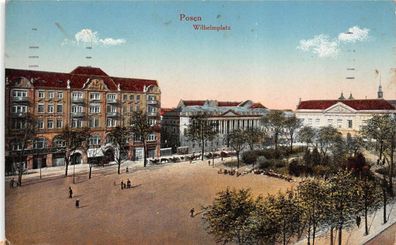 Posen Wilhelmplatz Feldpostkarte AK 1916