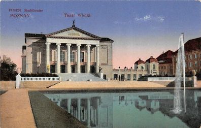 Posen Stadttheater Postkarte AK