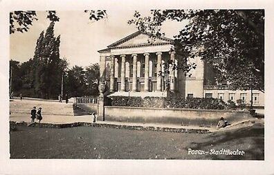 Ansicht Posen Stadttheater Postkarte AK