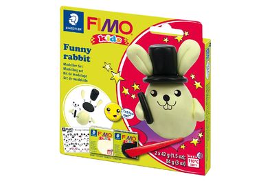 Staedtler Modelliermasse Fimo kids funny kits rabbit 4er SZ