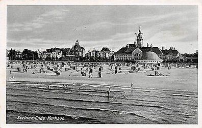 Ostseebad Swinemünde / Swinoujscie Kurhaus Feldpost Postkarte 1941