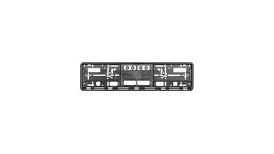UTSCH Kennzeichenhalter "ERUSTAR Black" Außenmaß (B x H x T): 525 x 132 x 10 mm