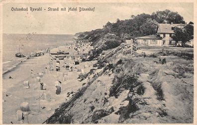 Ostseebad Rewahl / Rewal Hotel Dünenhof Postkarte 1926