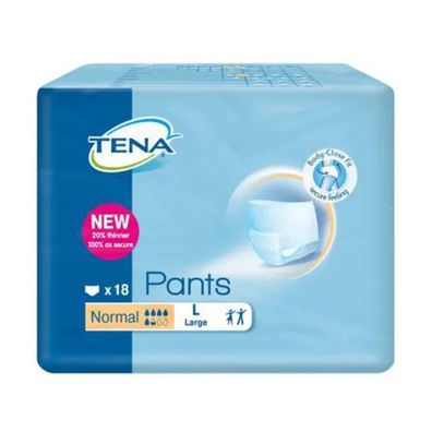 4x TENA Pants Normal Inkontinenzpants Gr. L | Packung (18 Stück)