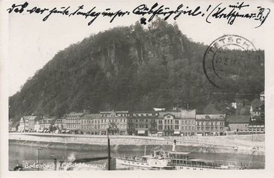 Ansicht Schäferwand in Tetschen-Bodenbach Sudetenland Postkarte AK 1941