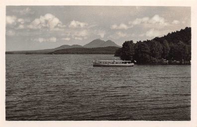 Bad Hirschberg Thammühl am See Motorboot Sudetenland Lichtbild Foto Karte