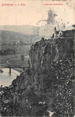 Bodenbach a. d. Elbe Restaurant Schäferwand AK 1912