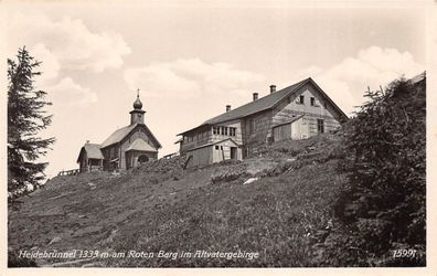 Heidebrünnel 1333m am Roten Berg im Altvatergebirge Postkarte