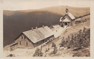 Im Altvatergebirge Am Heidebrünnel 1333m Postkarte AK 1933