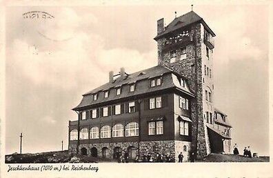 Jeschkenhaus (1010m) bei Reichenberg Postkarte 1939