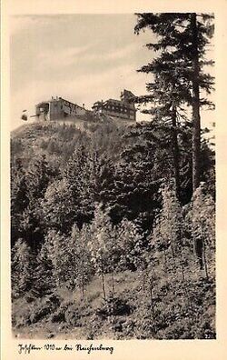 Jeschken 1010m bei Reichenberg Aussichtsberg Sudetengau Postkarte AK 1943