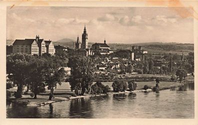 Leitmeritz a. d. Elbe Postkarte AK 1942