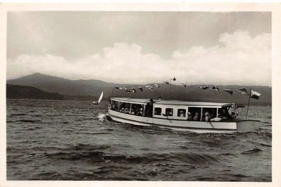 Sudetenland Bad Hirschberg Thammühl am See Postkarte AK