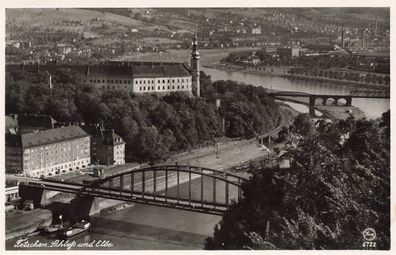 Tetschen-Bodenbach a. Elbe Schloß Decín Sudetenland AK