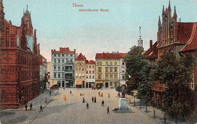 Thorn Altstädtischer Markt Postkarte AK