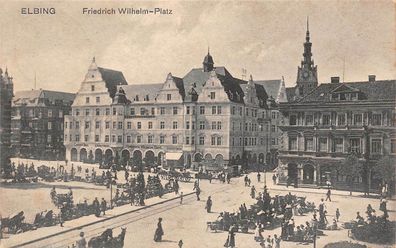 Elbing Elblag Friedrich Wilhelm - Platz AK 1916