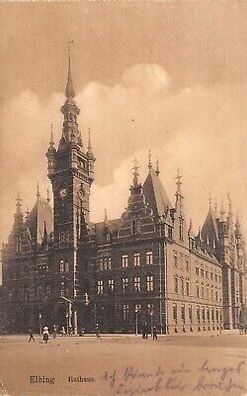 Elbing Rathaus Feldpostkarte AK 1914